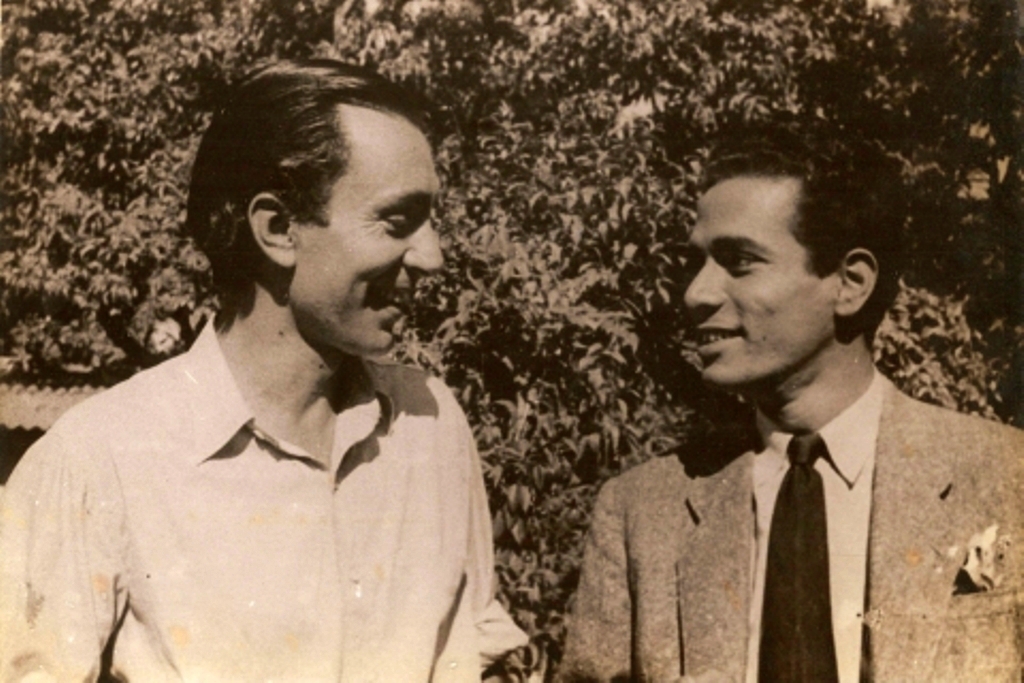 Balraj Sahni Habib Tanvir in 1940s Sahapedia