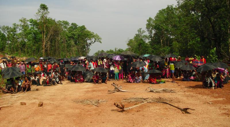 Bastar jile ke Silger gaon men shaheen baag