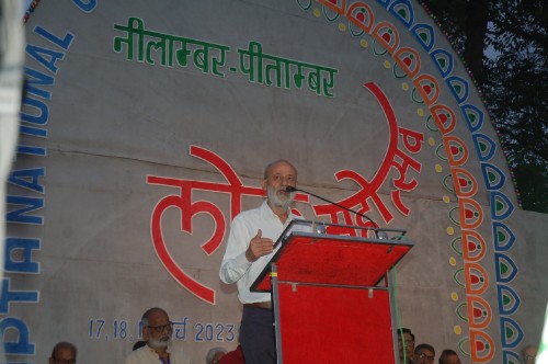 डाल्टनगंज में पंद्रहवाँ राष्ट्रीय सम्मेलन सम्पन्न : पहला दिन : कला का हाथ से रिश्ता ज़रूरी : प्रसन्ना 13 Gauhar Raza01