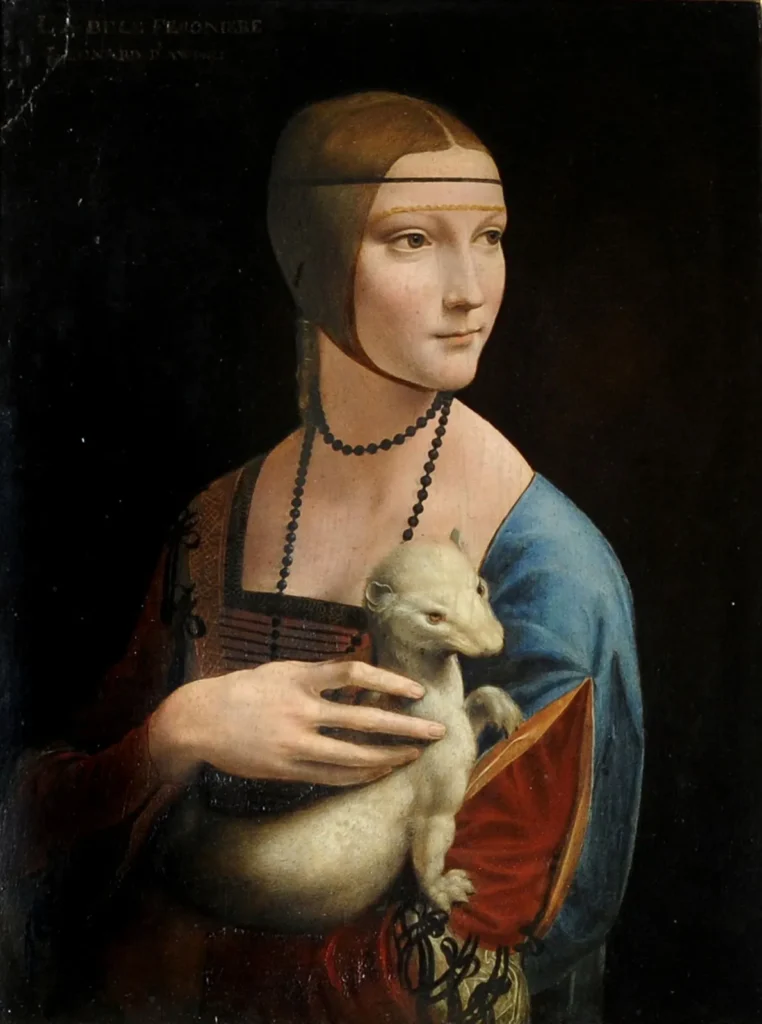 लियोनार्दो दा विंची को समझना ... 13 Lady Ermine oil panel Leonardo da Vinci